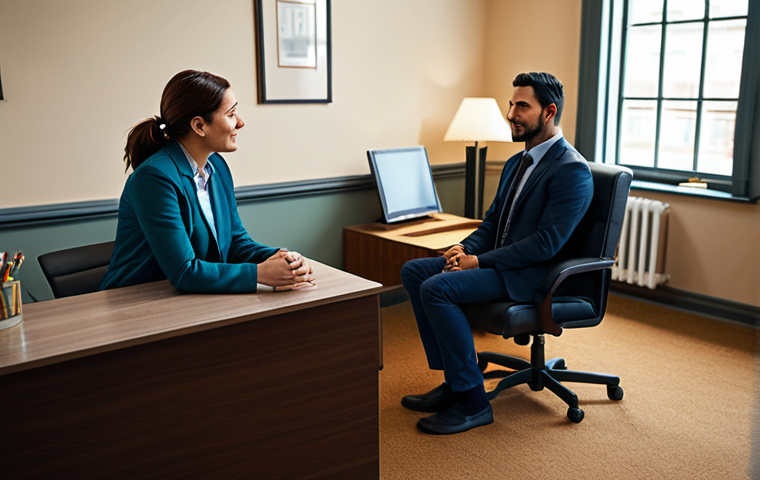 **

A kind, professional-looking therapist in a fully clothed, modest outfit, sitting across from a patient in a comfortable, warmly lit office. The scene conveys hope and support.  "Safe for work," "appropriate content," "fully clothed," "professional setting," "perfect anatomy," "natural proportions," "family-friendly".

**