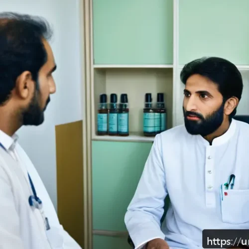 사회불안장애 치료 약물 추천 - A professional and culturally sensitive medical consultation scene set in a modern Pakistani clinic,...